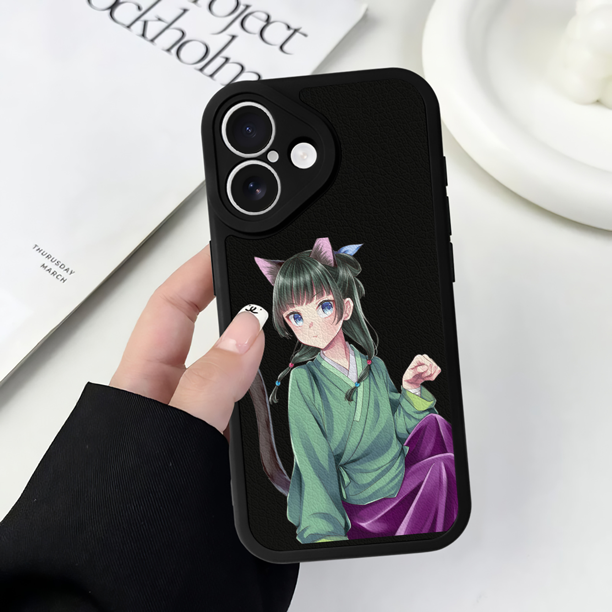 薬屋のひとりごと The Apothecary Diaries 【iPhone 16シリーズ対応】シリコンスマホケース（レザー調） 材質：シリコン